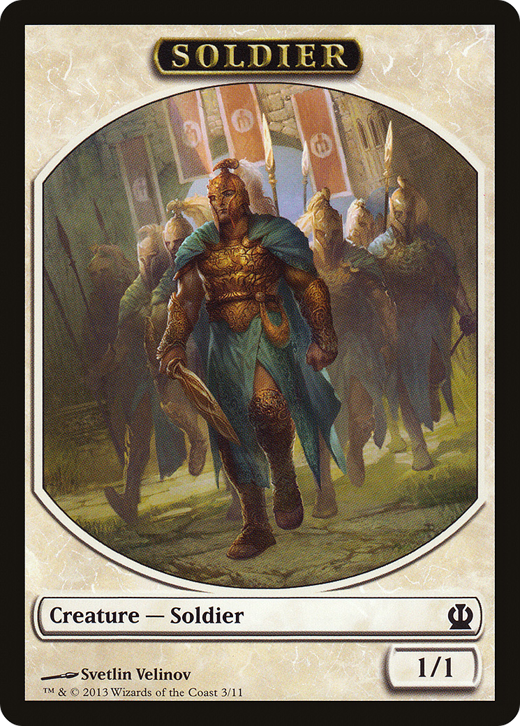 Soldier Token (3/11) [Theros Tokens]-1