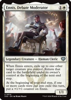 Ennis, Debate Moderator (SOS-014) - Secrets of Strixhaven Foil-1