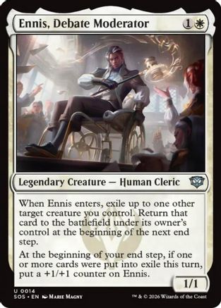 Ennis, Debate Moderator (SOS-014) - Secrets of Strixhaven Foil-1