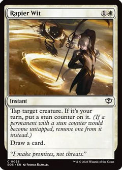 Rapier Wit (SOS-028) - Secrets of Strixhaven Foil-1