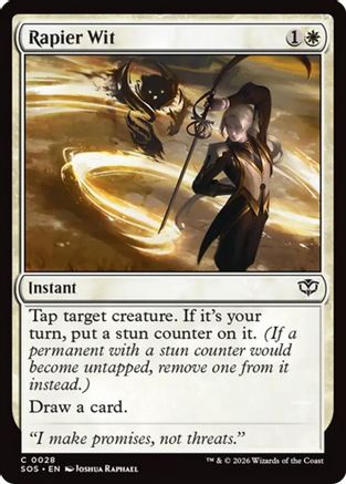 Rapier Wit (SOS-028) - Secrets of Strixhaven Foil-1