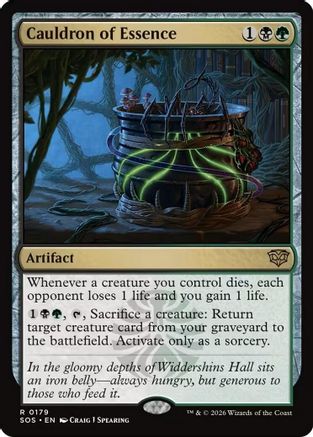 Cauldron of Essence (SOS-179) - Secrets of Strixhaven Foil-1