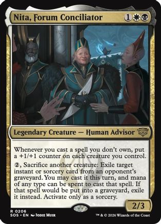 Nita, Forum Conciliator (SOS-206) - Secrets of Strixhaven Foil-1