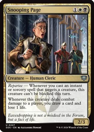 Snooping Page (SOS-227) - Secrets of Strixhaven Foil-1