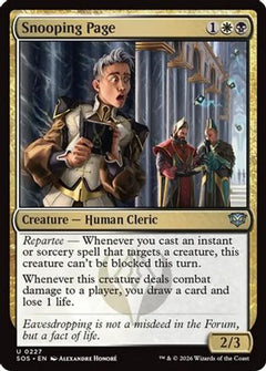 Snooping Page (SOS-227) - Secrets of Strixhaven Foil-1
