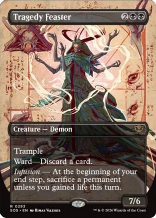 Tragedy Feaster (Borderless) (SOS-293) - Secrets of Strixhaven Foil-1