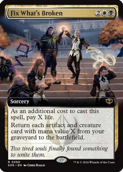 Fix What's Broken (Extended Art) (SOS-350) - Secrets of Strixhaven Foil-1