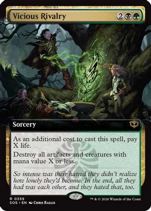 Vicious Rivalry (Extended Art) (SOS-359) - Secrets of Strixhaven-1