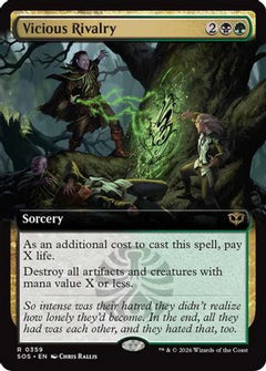Vicious Rivalry (Extended Art) (SOS-359) - Secrets of Strixhaven Foil-1