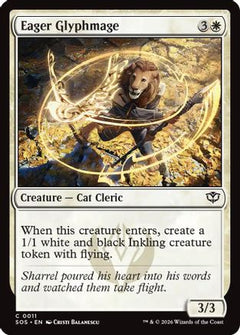Eager Glyphmage (SOS-011) - Secrets of Strixhaven-1