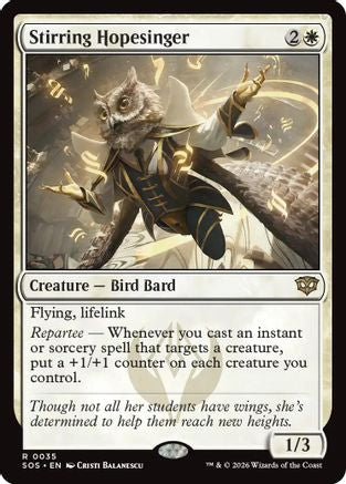 Stirring Hopesinger (SOS-035) - Secrets of Strixhaven-1