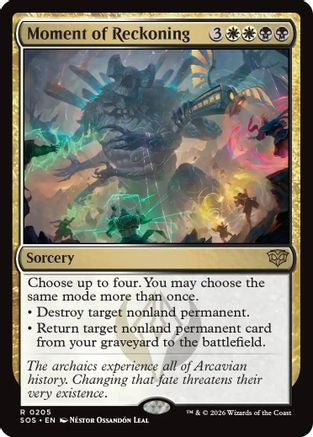 Moment of Reckoning (SOS-205) - Secrets of Strixhaven Foil-1