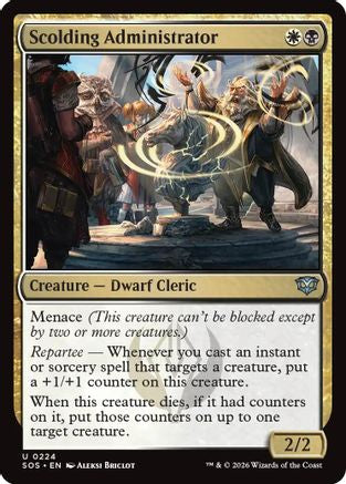 Scolding Administrator (SOS-224) - Secrets of Strixhaven Foil-1