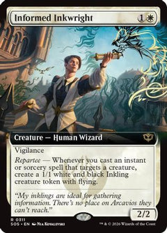 Informed Inkwright (Extended Art) (SOS-311) - Secrets of Strixhaven Foil-1