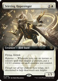 Stirring Hopesinger (Extended Art) (SOS-314) - Secrets of Strixhaven-1