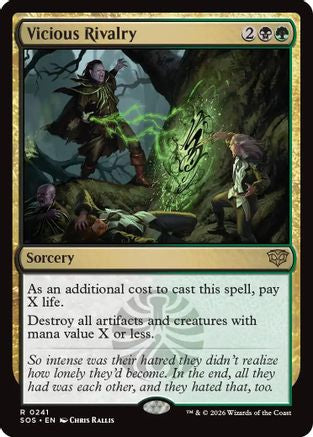 Vicious Rivalry (SOS-241) - Secrets of Strixhaven Foil-1
