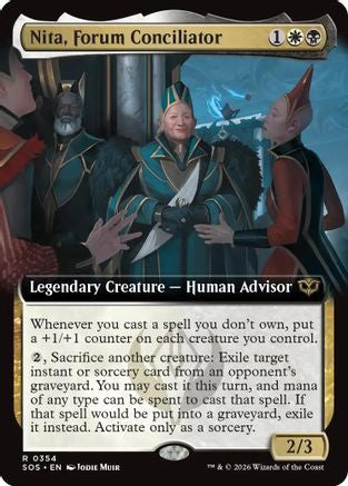 Nita, Forum Conciliator (Extended Art) (SOS-354) - Secrets of Strixhaven Foil-1