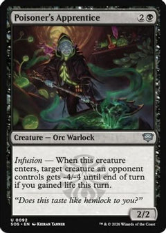 Poisoner's Apprentice (SOS-092) - Secrets of Strixhaven Foil-1