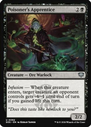 Poisoner's Apprentice (SOS-092) - Secrets of Strixhaven Foil-1