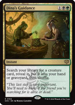 Dina's Guidance (SOS-184) - Secrets of Strixhaven Foil-1