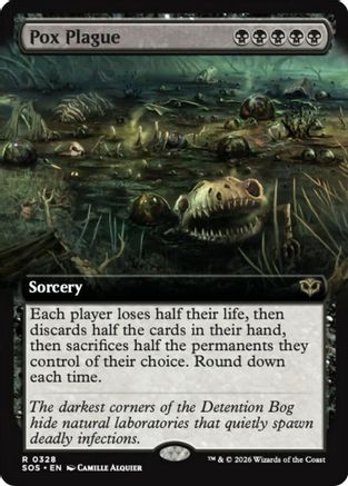 Pox Plague (Extended Art) (SOS-328) - Secrets of Strixhaven Foil-1