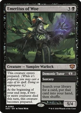 Emeritus of Woe (SOS-080) - Secrets of Strixhaven-1