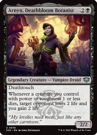 Arnyn, Deathbloom Botanist (SOS-074) - Secrets of Strixhaven-1