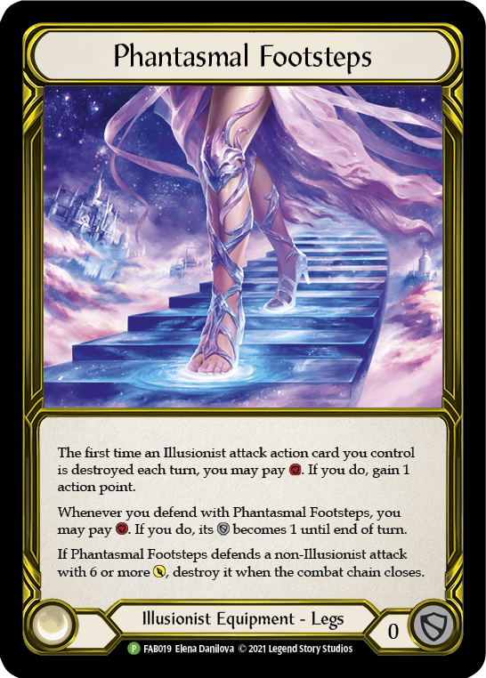 Phantasmal Footsteps (Golden) [FAB019] (Promo)  Cold Foil-1