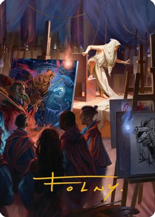 Archaeomancer Art Card (Gold-Stamped Signature) (ASSOS-041) - Art Series: Secrets of Strixhaven-1