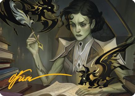 Eternal Student Art Card (Gold-Stamped Signature) (ASSOS-011) - Art Series: Secrets of Strixhaven-1