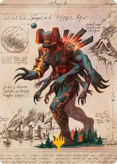 Magmablood Archaic Art Card (Gold-Stamped Planeswalker Symbol) (ASSOS-031) - Art Series: Secrets of Strixhaven-1