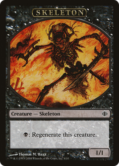 Skeleton Token [Shards of Alara Tokens]-1
