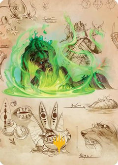 Germination Practicum Art Card (Gold-Stamped Planeswalker Symbol) (ASSOS-032) - Art Series: Secrets of Strixhaven-1