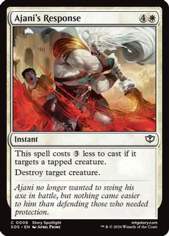Ajani's Response (SOS-006) - Secrets of Strixhaven-1