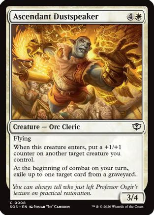 Ascendant Dustspeaker (SOS-008) - Secrets of Strixhaven-1