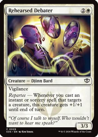 Rehearsed Debater (SOS-029) - Secrets of Strixhaven Foil-1