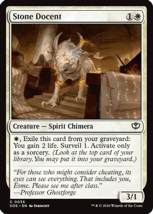 Stone Docent (SOS-036) - Secrets of Strixhaven Foil-1