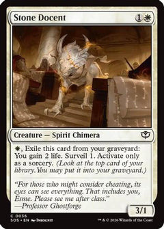 Stone Docent (SOS-036) - Secrets of Strixhaven Foil-1