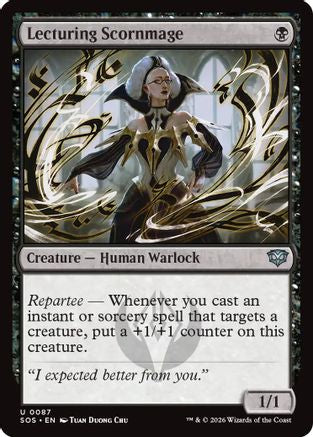 Lecturing Scornmage (SOS-087) - Secrets of Strixhaven-1