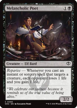 Melancholic Poet (SOS-090) - Secrets of Strixhaven Foil-1