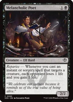 Melancholic Poet (SOS-090) - Secrets of Strixhaven Foil-1