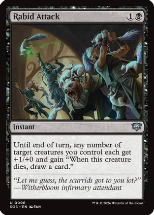 Rabid Attack (SOS-096) - Secrets of Strixhaven Foil-1
