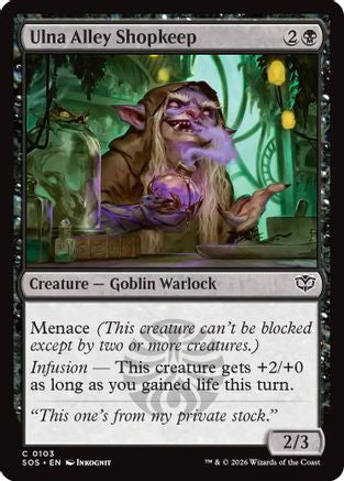 Ulna Alley Shopkeep (SOS-103) - Secrets of Strixhaven Foil-1