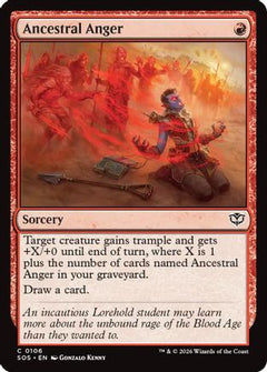Ancestral Anger (SOS-106) - Secrets of Strixhaven Foil-1