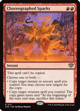 Choreographed Sparks (SOS-111) - Secrets of Strixhaven Foil-1
