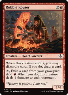 Rubble Rouser (SOS-128) - Secrets of Strixhaven Foil-1
