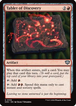 Tablet of Discovery (SOS-132) - Secrets of Strixhaven Foil-1