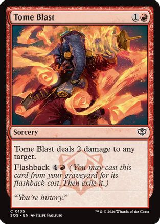 Tome Blast (SOS-135) - Secrets of Strixhaven-1