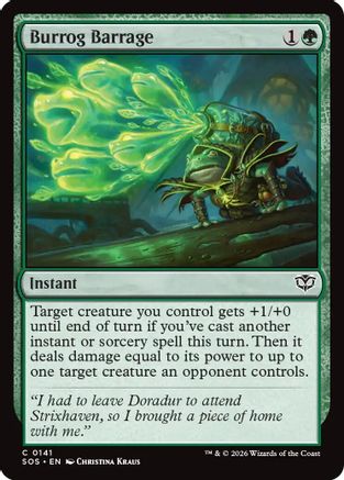 Burrog Barrage (SOS-141) - Secrets of Strixhaven Foil-1