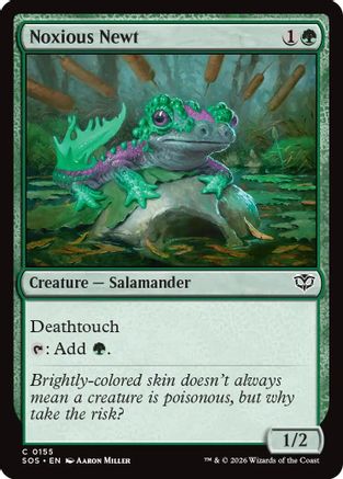 Noxious Newt (SOS-155) - Secrets of Strixhaven-1